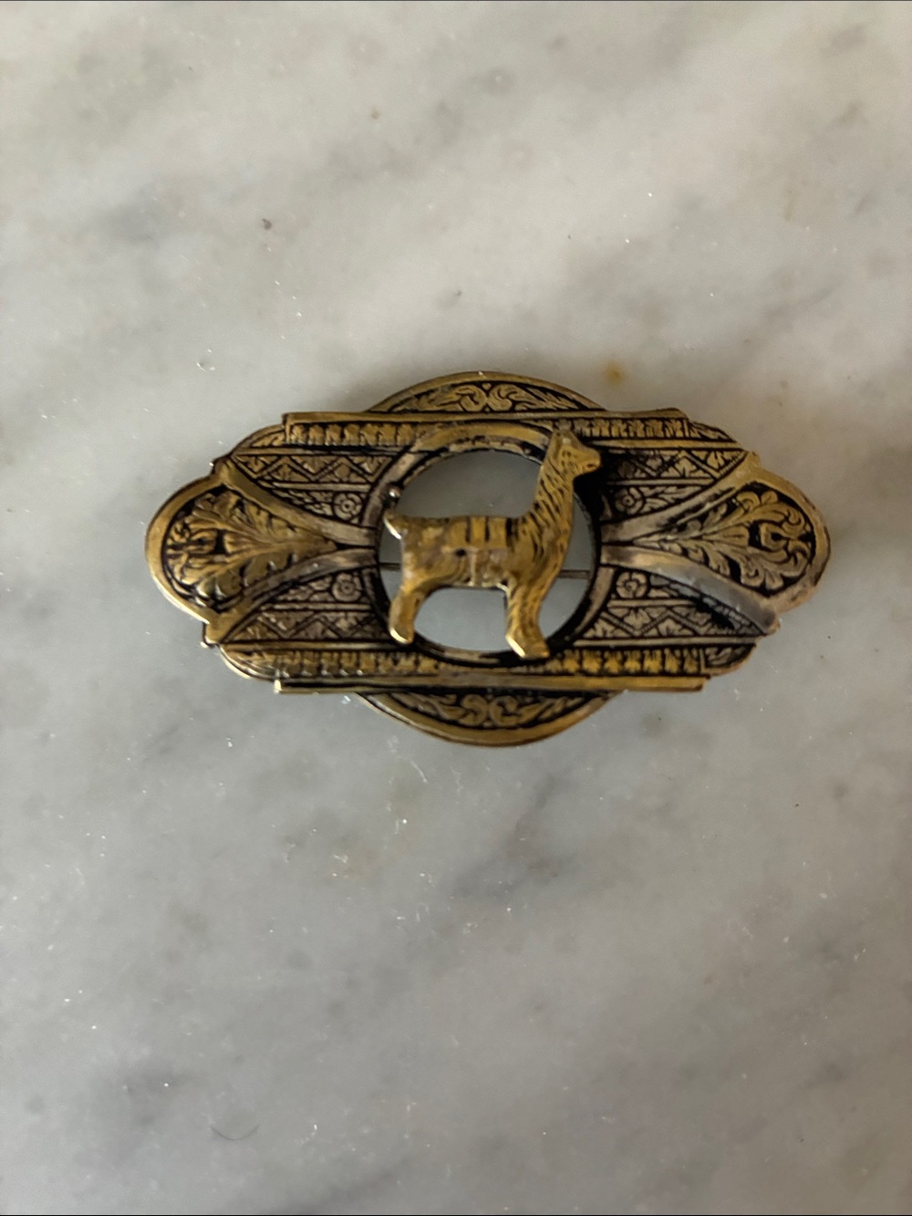 Vintage Argentinian Alpaca Motif Pin